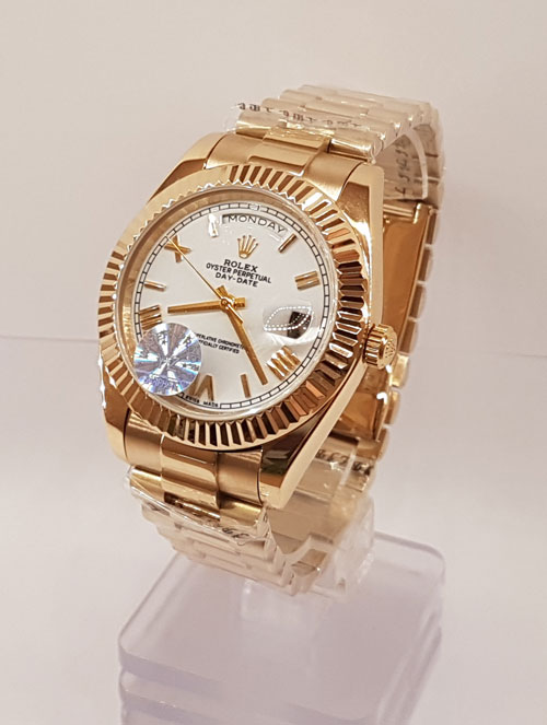 Rolex Day Date Gold Weiß