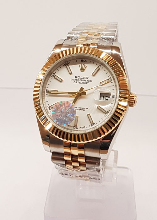Rolex Datejust Bicolor Weiß